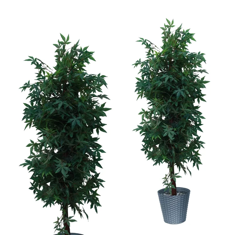 5FT Evergreen Maple Tree | Fall Tree Autumn Artificial Maple Tree  | Fall Decor — view 3
