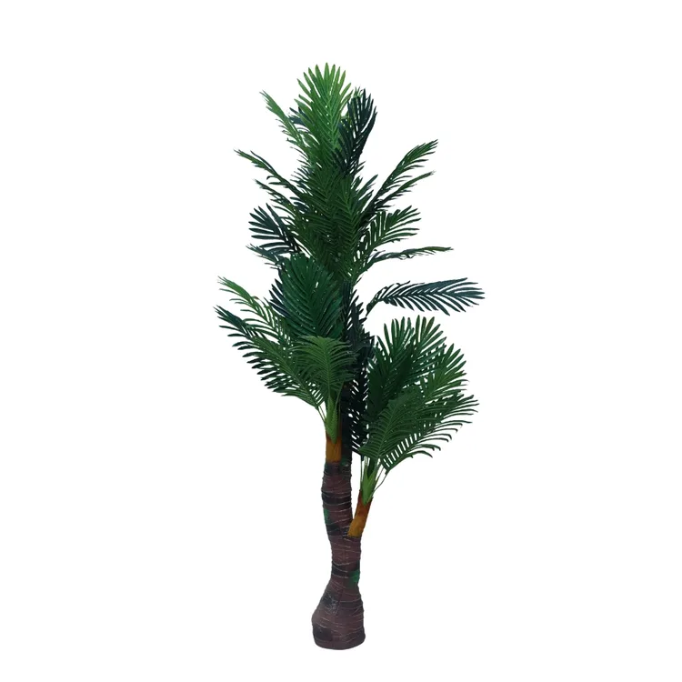 5FT Artificial Palm Tree | Artificial 2 Leg Big Palm Tree | for Decorating Living Room, Dining Room, Bedroom, Balcony, Hotel and Restraunts