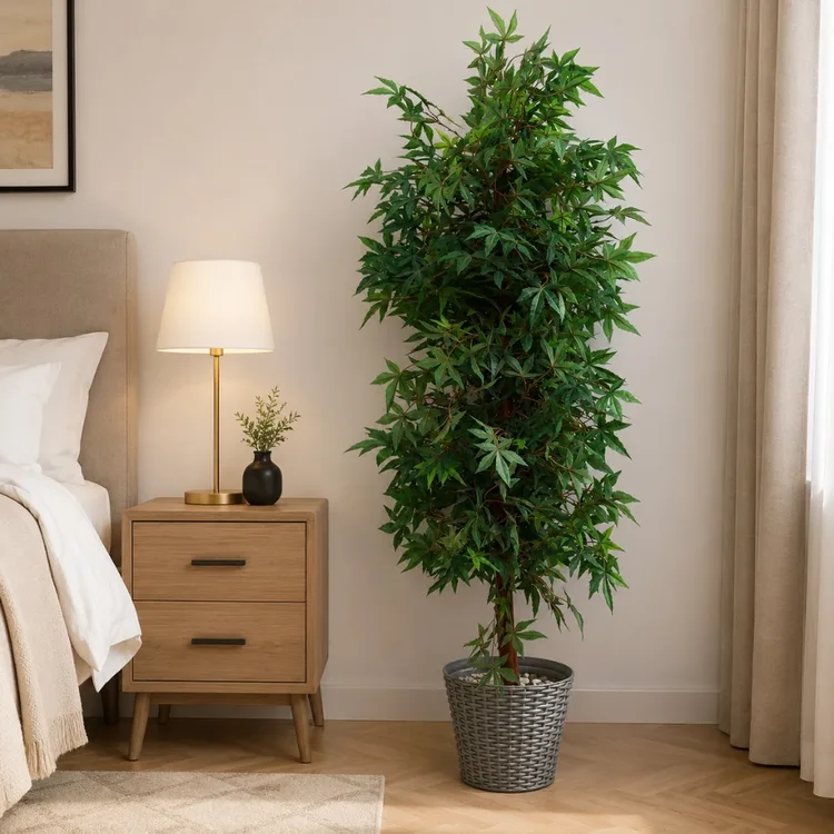 5FT Evergreen Maple Tree | Fall Tree Autumn Artificial Maple Tree  | Fall Decor