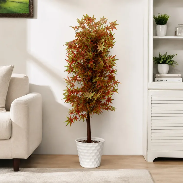 5Ft  Japanese Red Maple Tree | Fall Tree Autumn Artificial Maple Tree  | Fall Decor