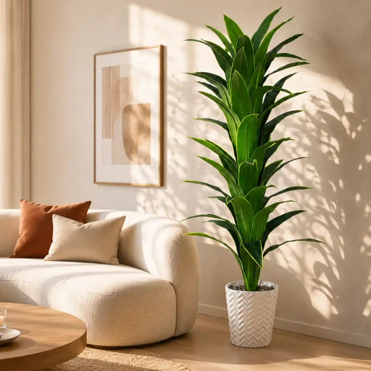 5 FT Dracaena Yucca Palm Tree | Branch Without Vase |  for Home Decor |  Hotel Decor |  Luxury Decoration  | and Housewarming Gift